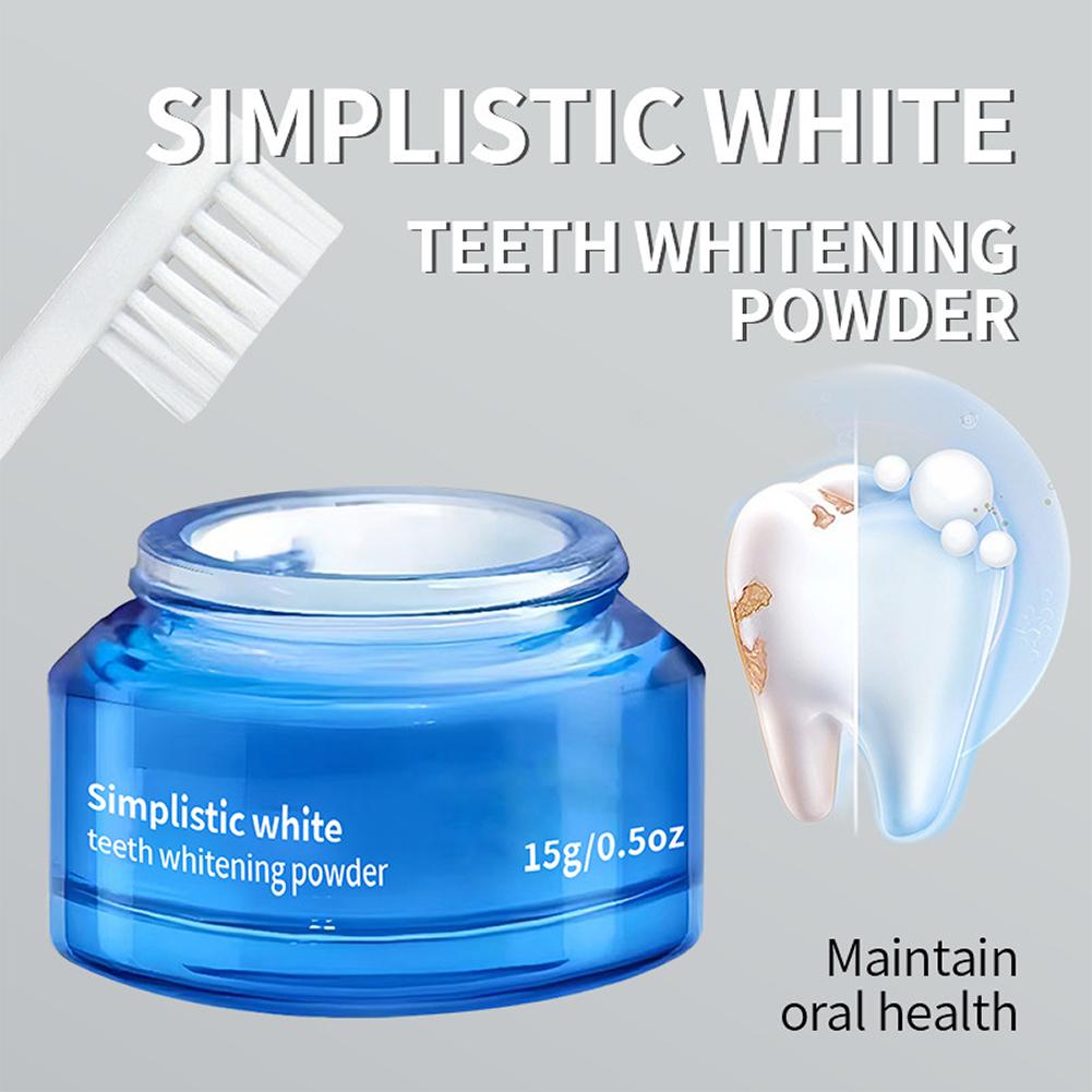 Teeth Whitening Near Me - Simplistic Teeth Whitening Powder Reduces Stubborn