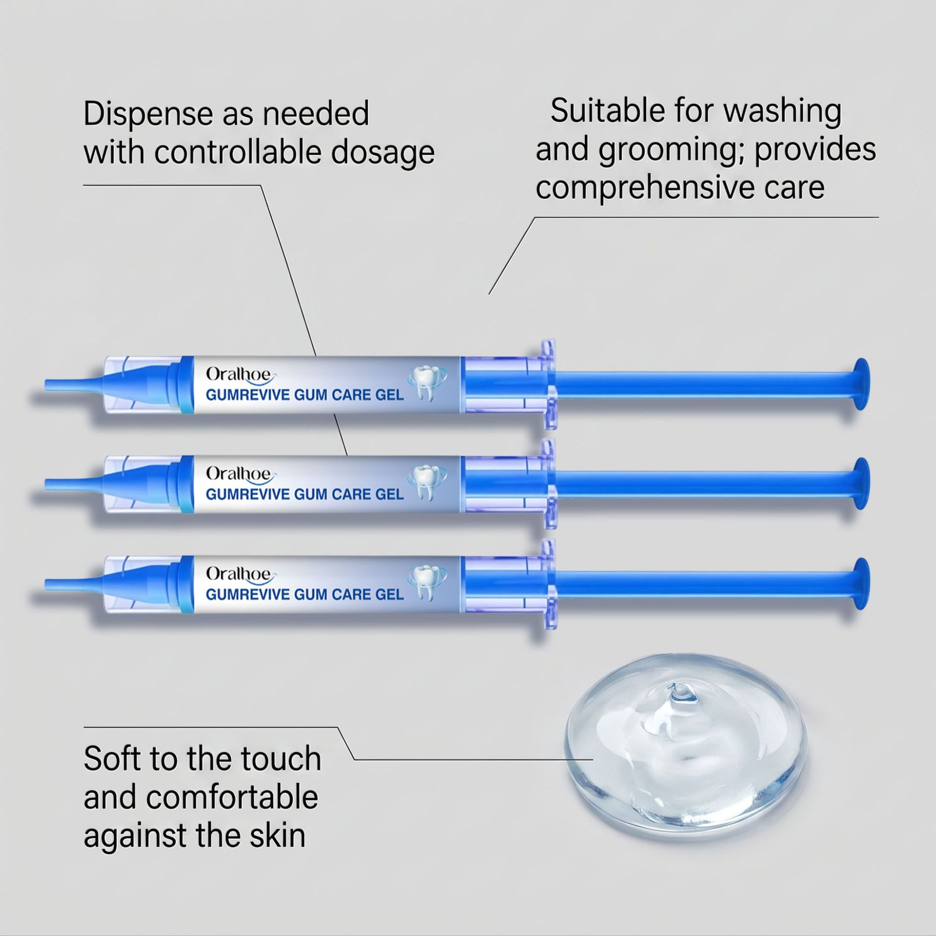 Oral Care Gel 3Pcs Gum Cleanin - Teeth Whitening Near Me 评论和价格